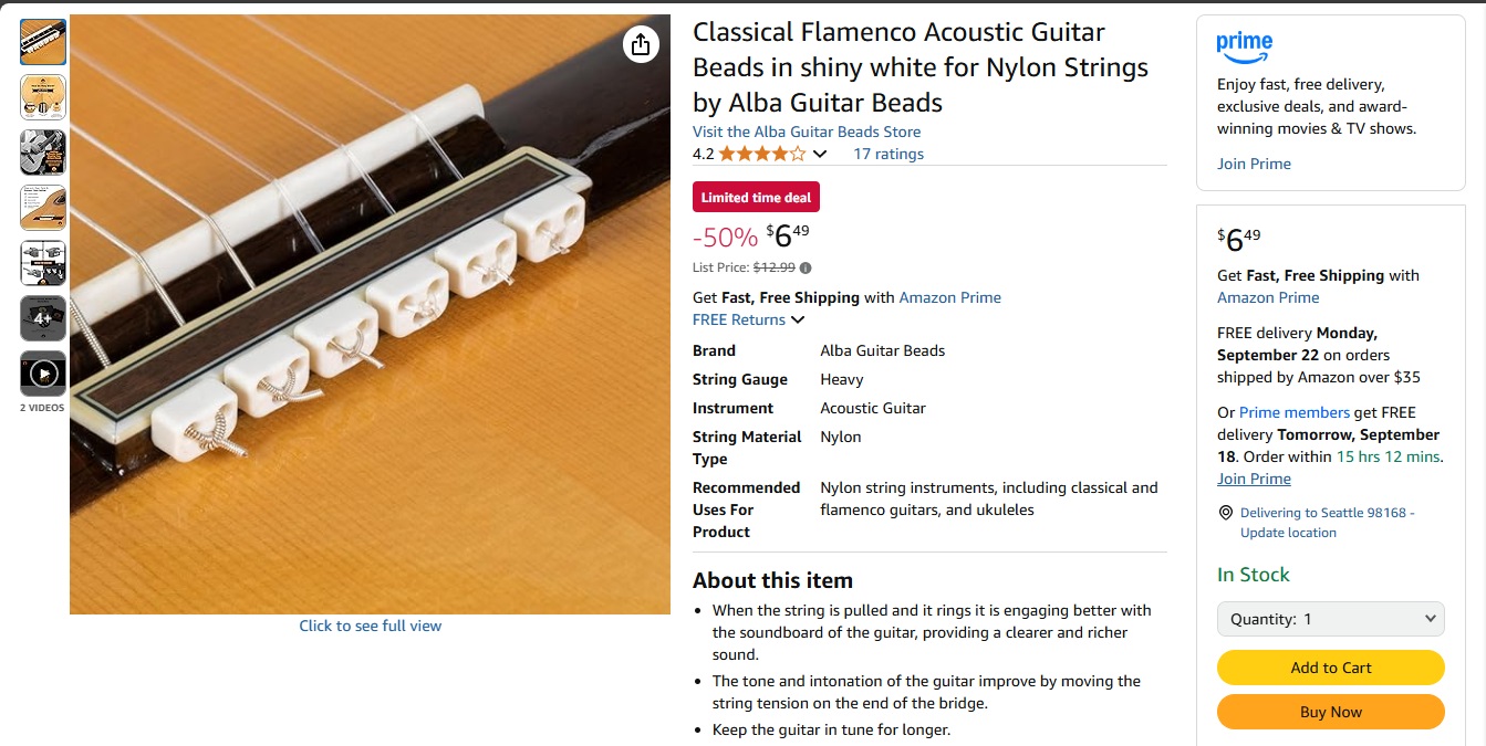 Guitar Beads